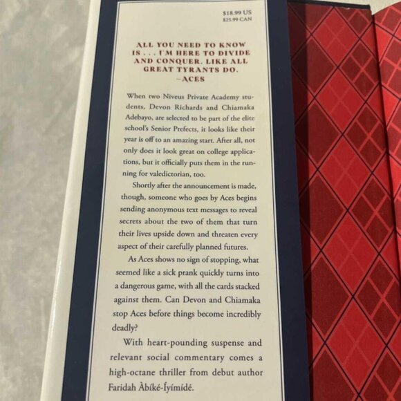 *2 for $7 BOOKS* Ace of Spades by Faridah Abike Iyimide Hardcover Edition - Picture 2 of 2